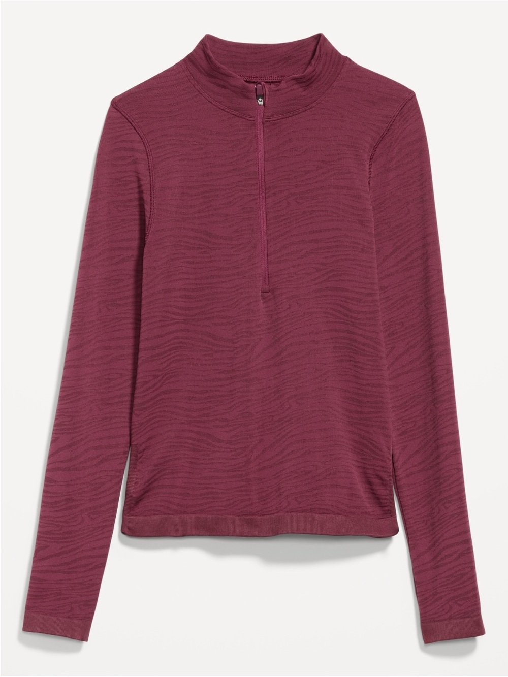 Old Navy Women's Seamless Mock-Neck Half-Zip Top